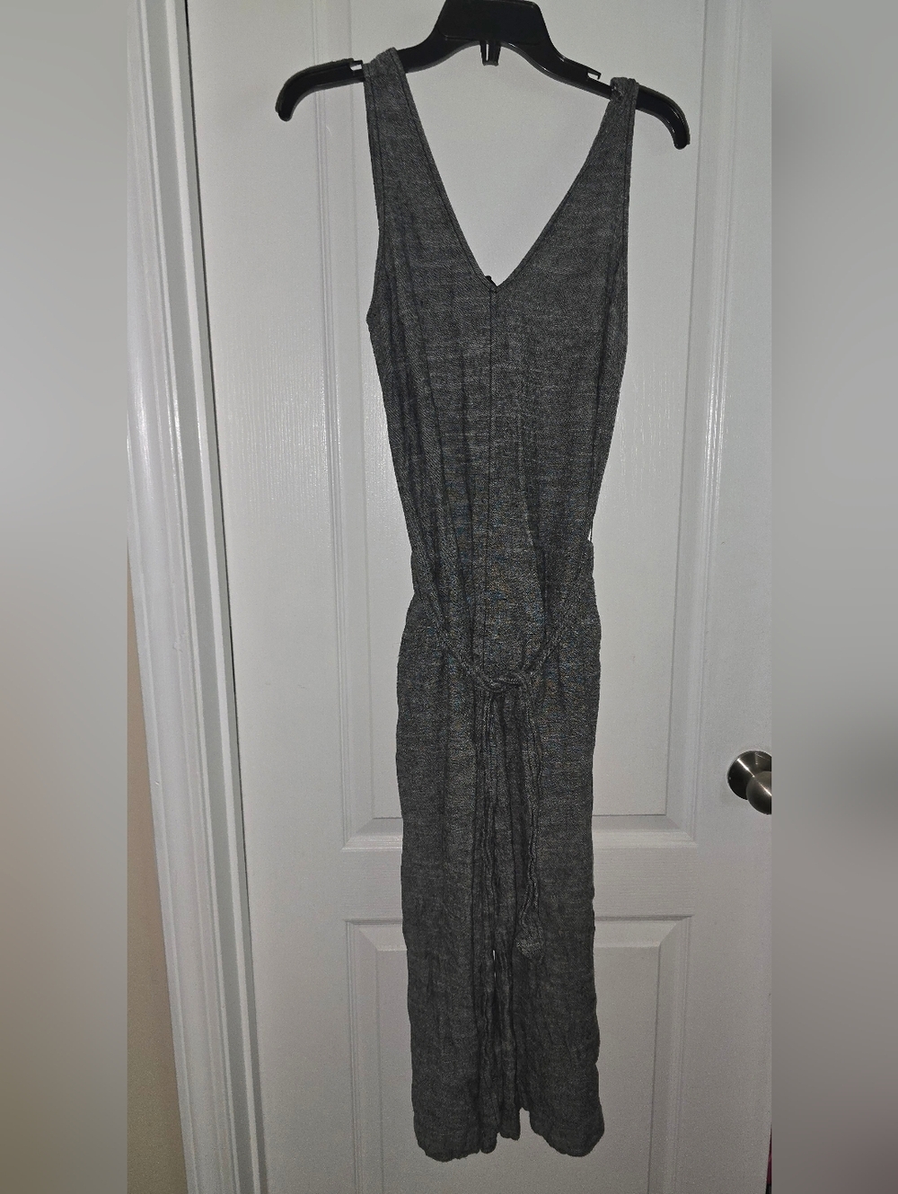 Max Studio Gray Cropped Jumpsuit